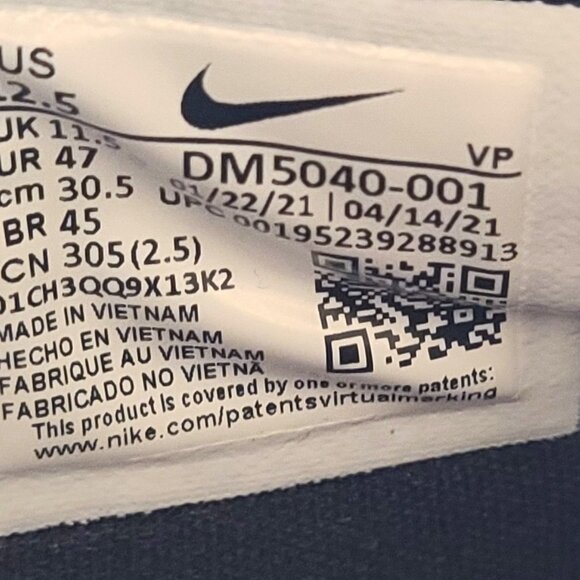 Nike KD 14 Size 12.5 TB Black White Shoes DM5040-001 Kevin Durant Basketball - Picture 6 of 15